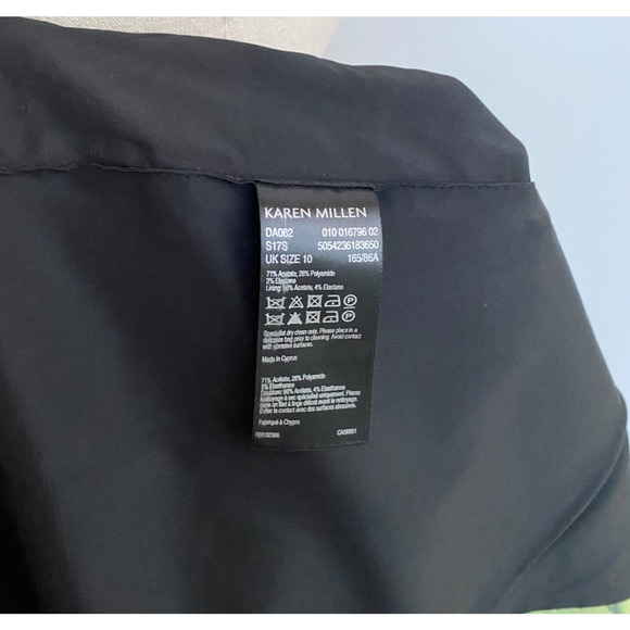 Karen Millen Bright Floral Lily Knee Length Asymmetric Dress US 6 - Picture 10 of 10